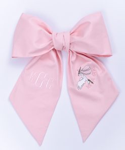 Monogrammed Baby Bow Sash