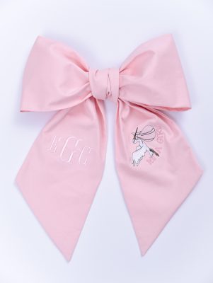 Monogrammed Baby Bow Sash