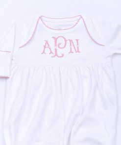 Alternative view of White With Blush Trim Gown