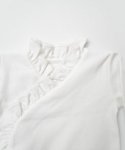 Alternative view of White Ruffle Footie